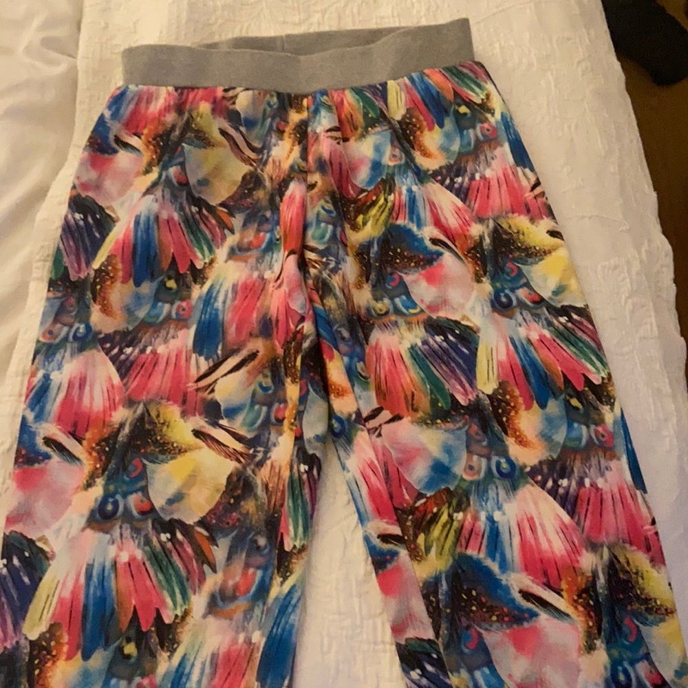MUSTARD SEED COLORFUL POLYESTER JOGGERS